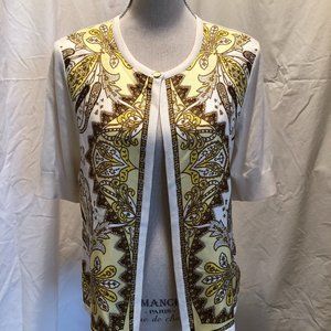 Talbots short sleeve silk/cotton sweater